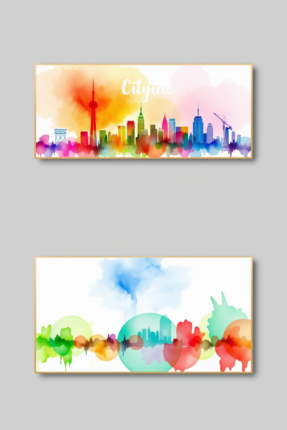 Watercolor Wall Painting Ideas 8