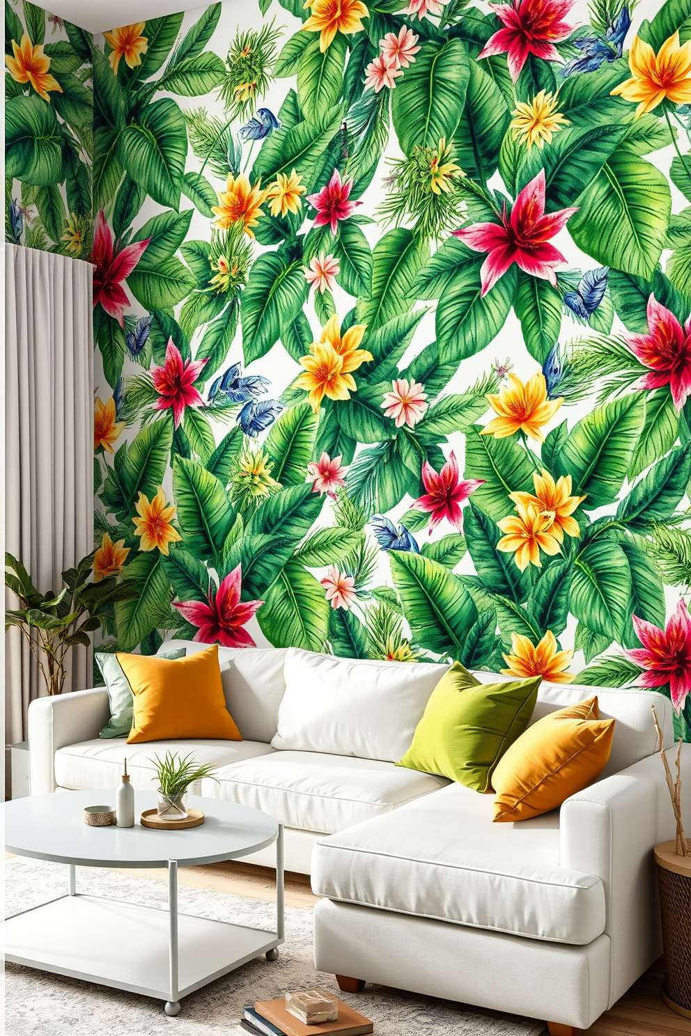 Watercolor Wallpaper Decorating Ideas 13