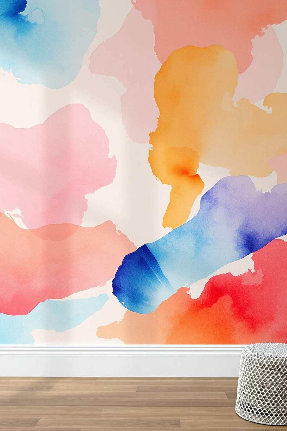 Watercolor Wallpaper Decorating Ideas 3