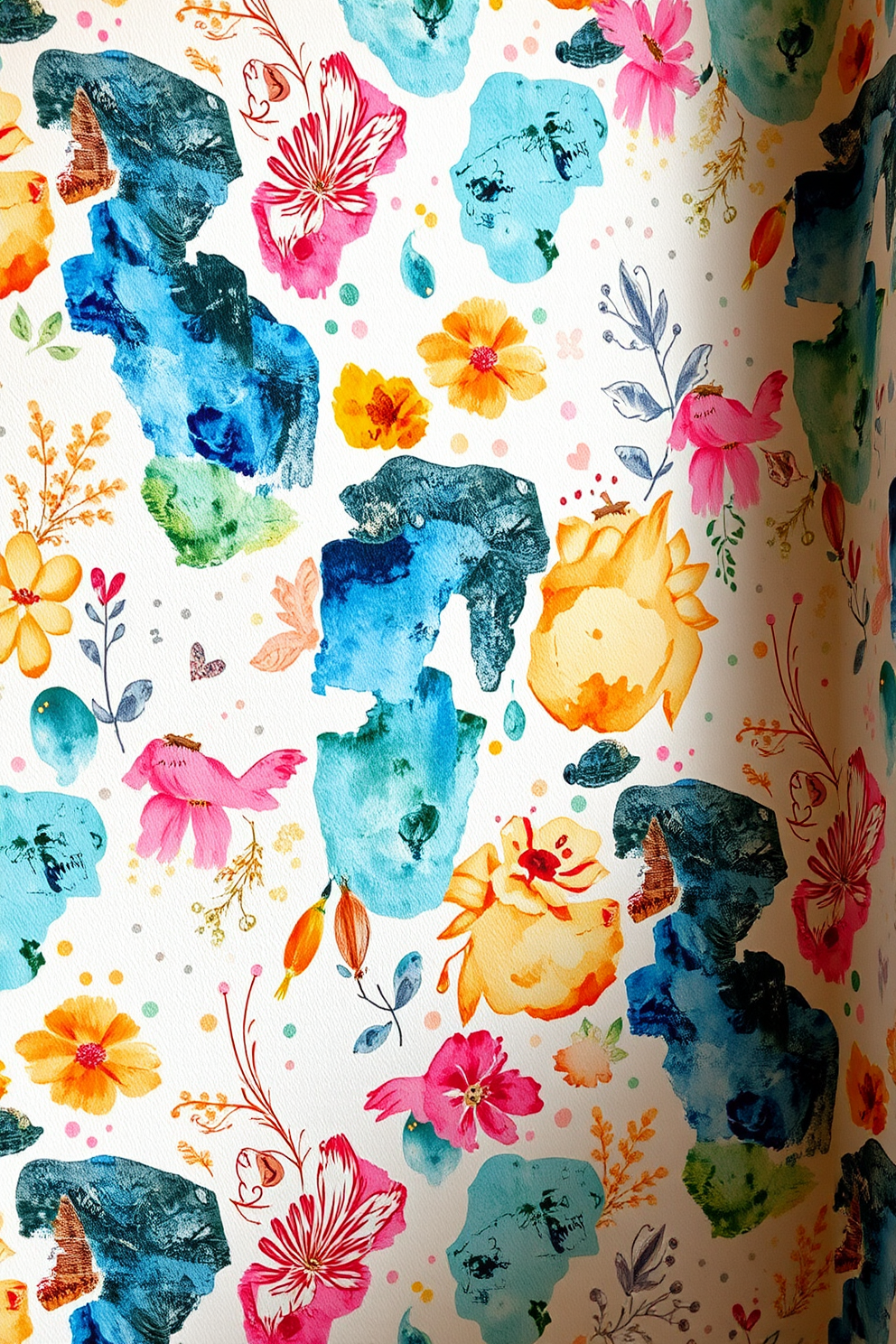 Watercolor Wallpaper Decorating Ideas 30