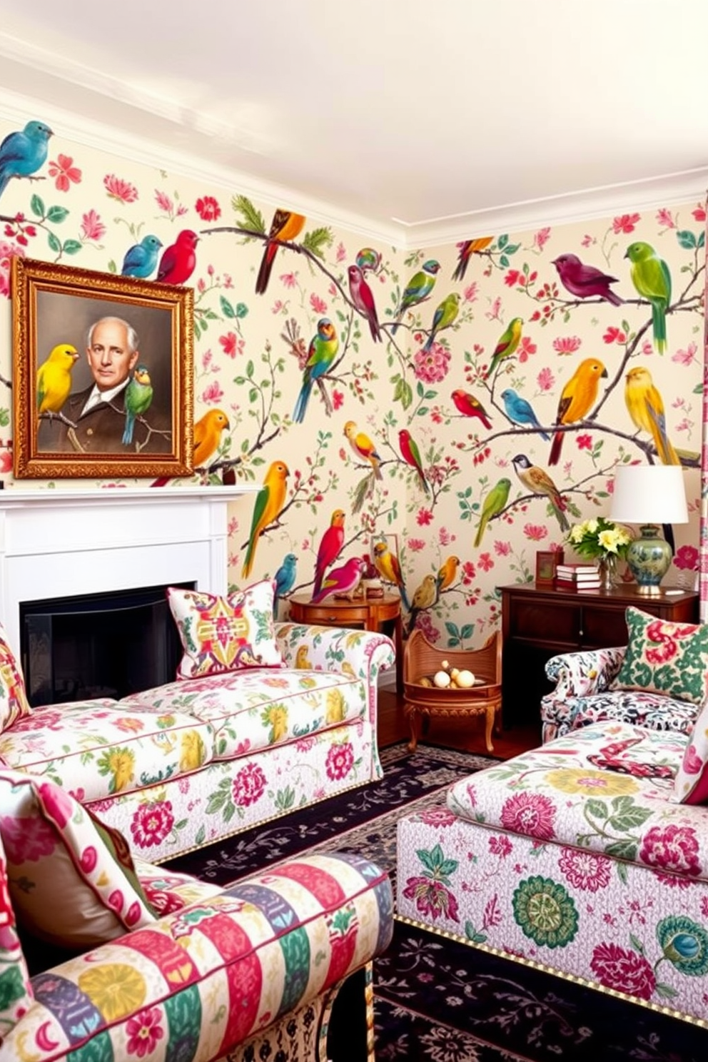 Whimsical Wallpaper Decorating Ideas 28