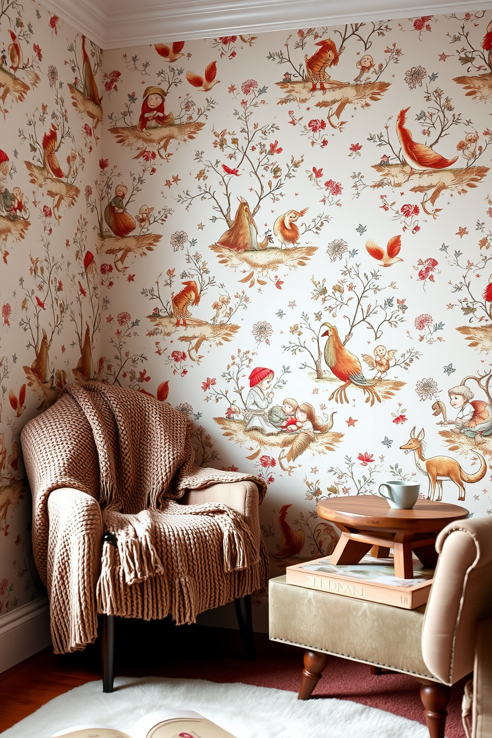 Whimsical Wallpaper Decorating Ideas 4