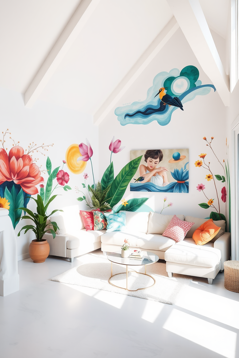 White Wall Painting Ideas 28