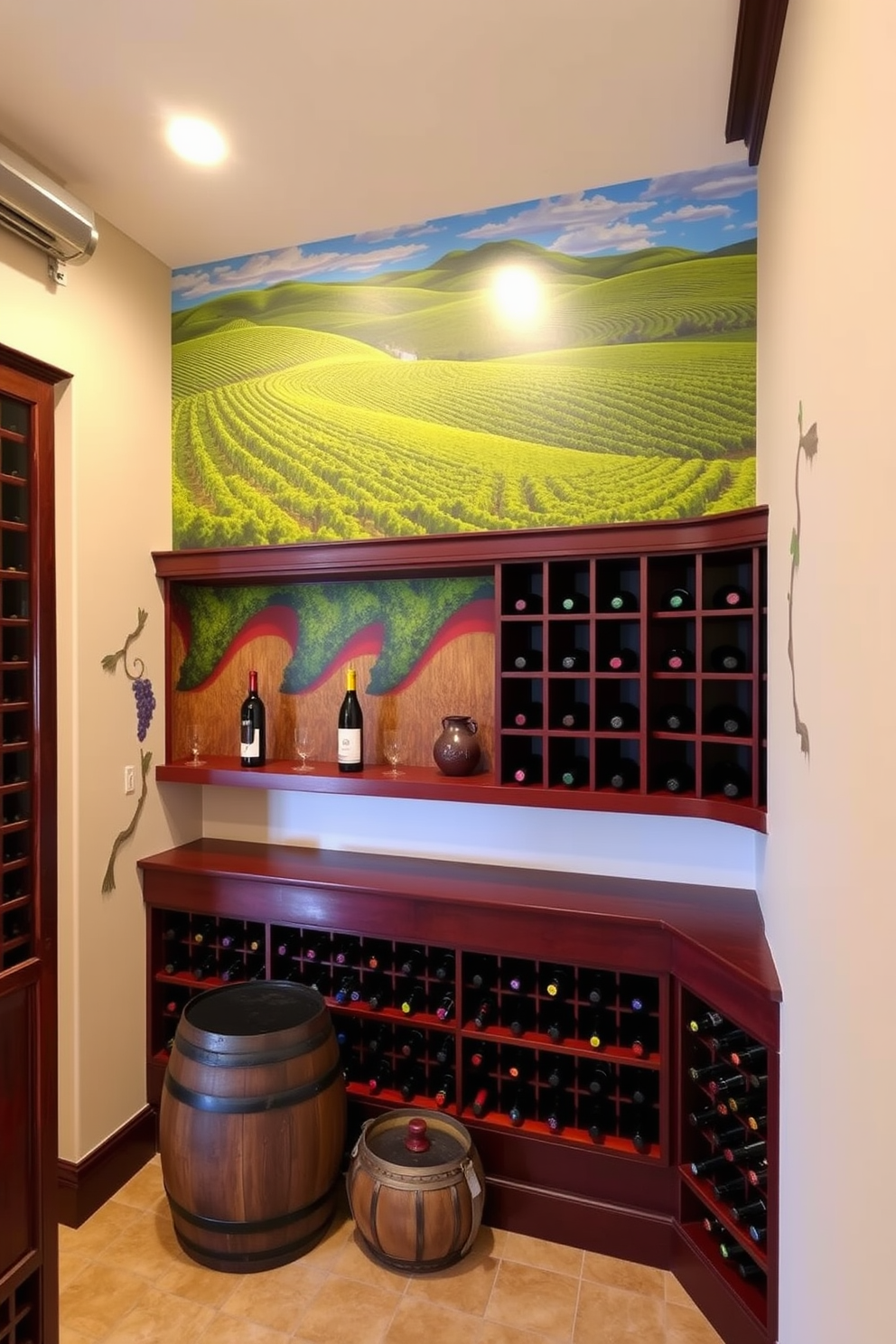 Wine Cellar Wall Painting Ideas 1