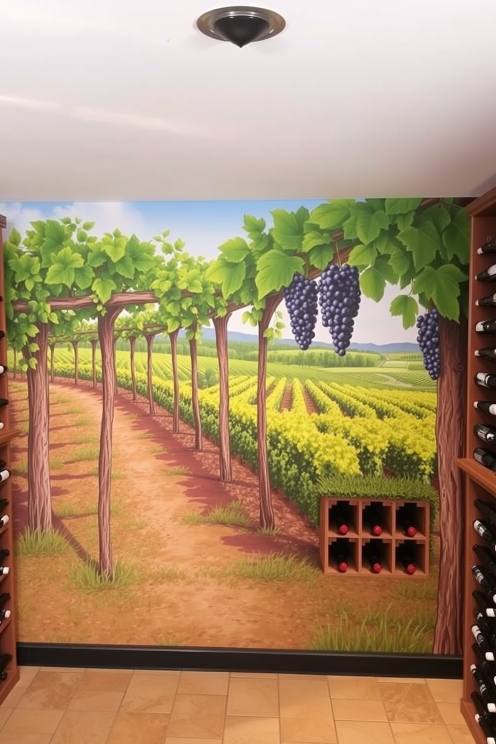 Wine Cellar Wall Painting Ideas 14