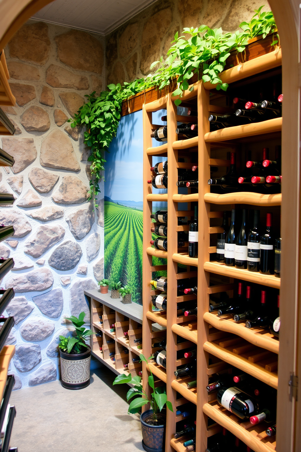 Wine Cellar Wall Painting Ideas 25