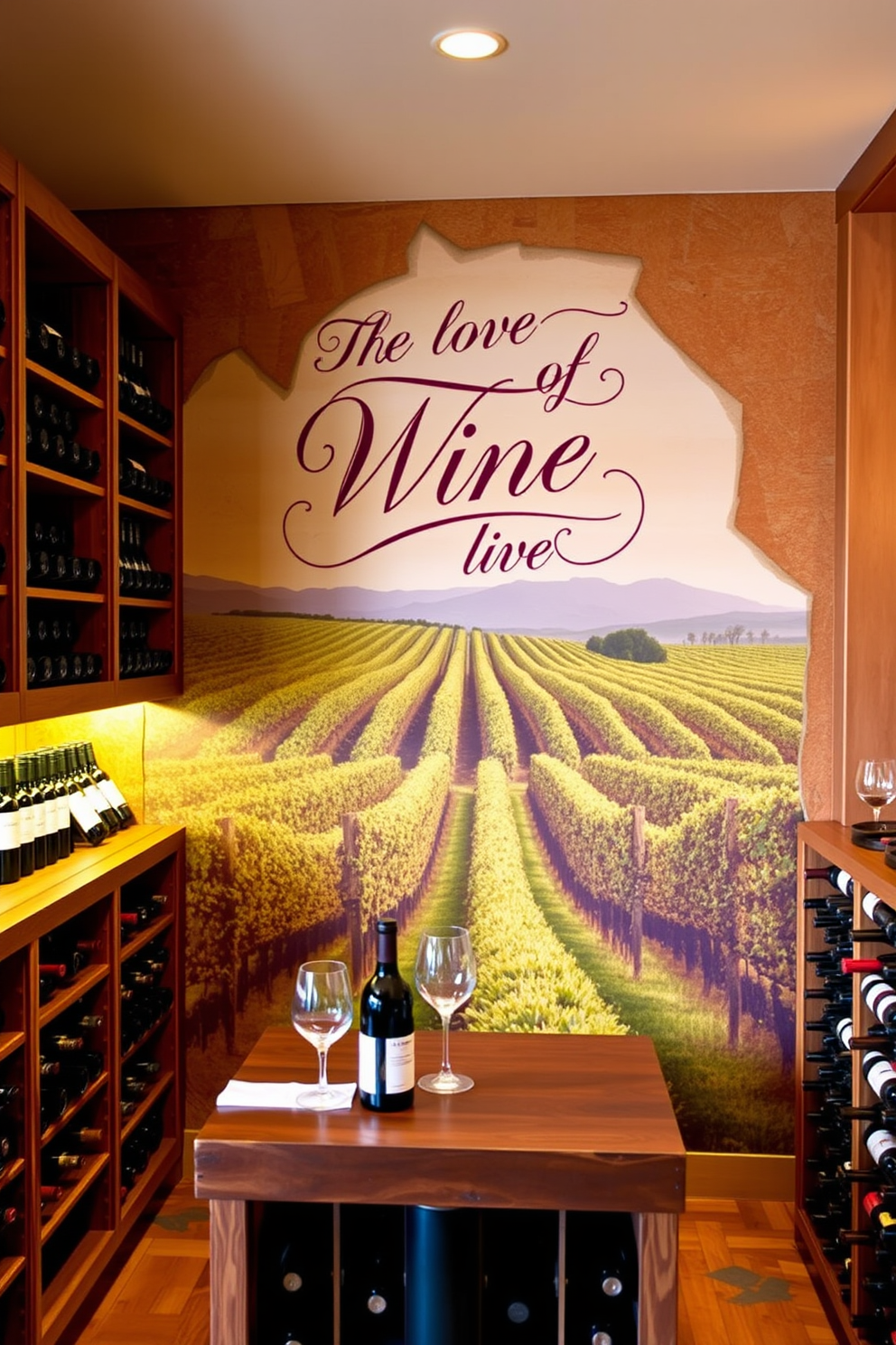 Wine Cellar Wall Painting Ideas 26