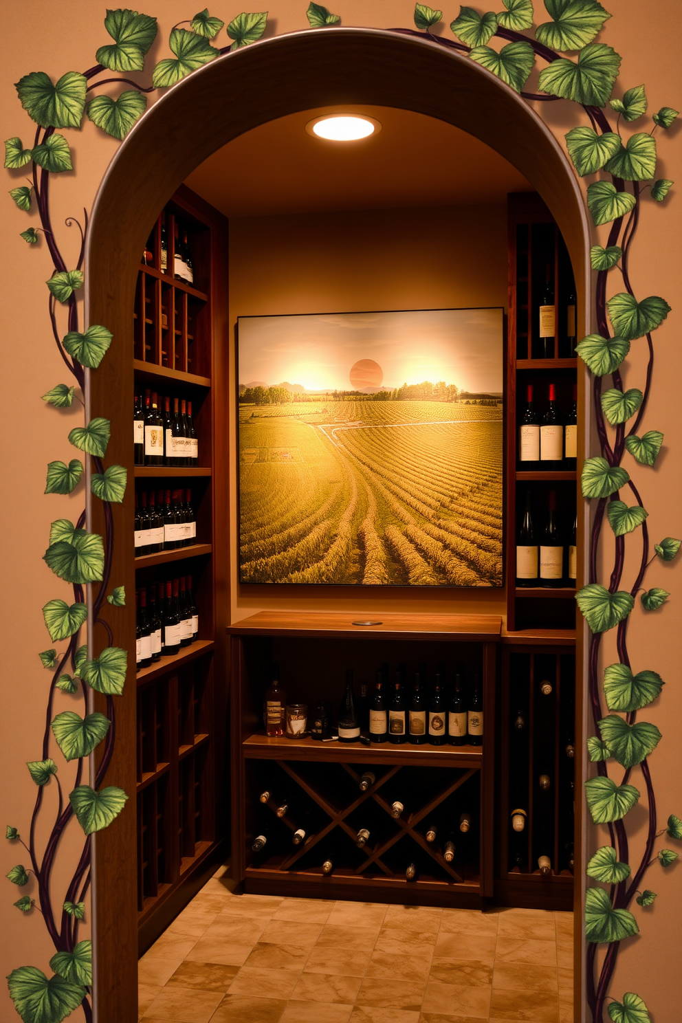 Wine Cellar Wall Painting Ideas 3