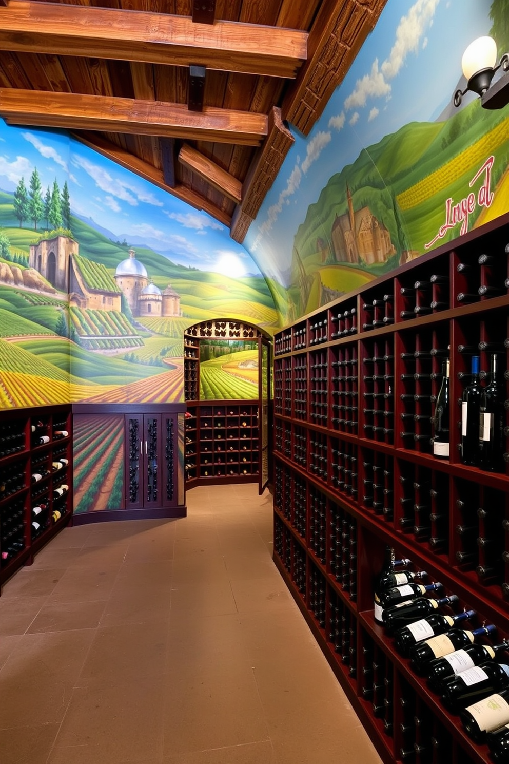 Wine Cellar Wallpaper Decorating Ideas 10