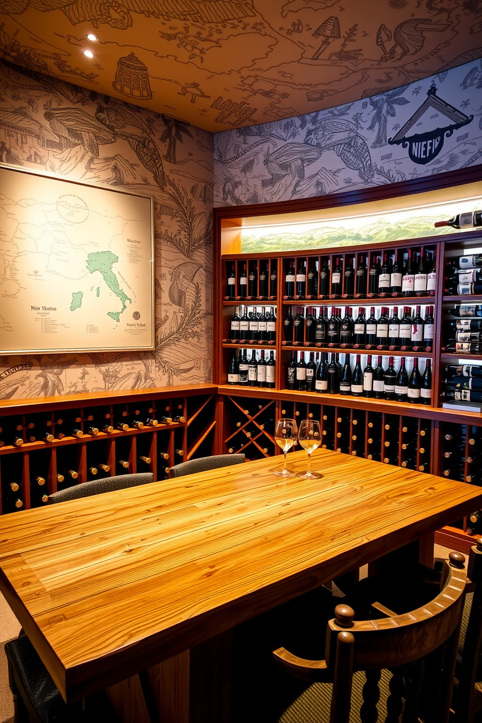 Wine Cellar Wallpaper Decorating Ideas 23