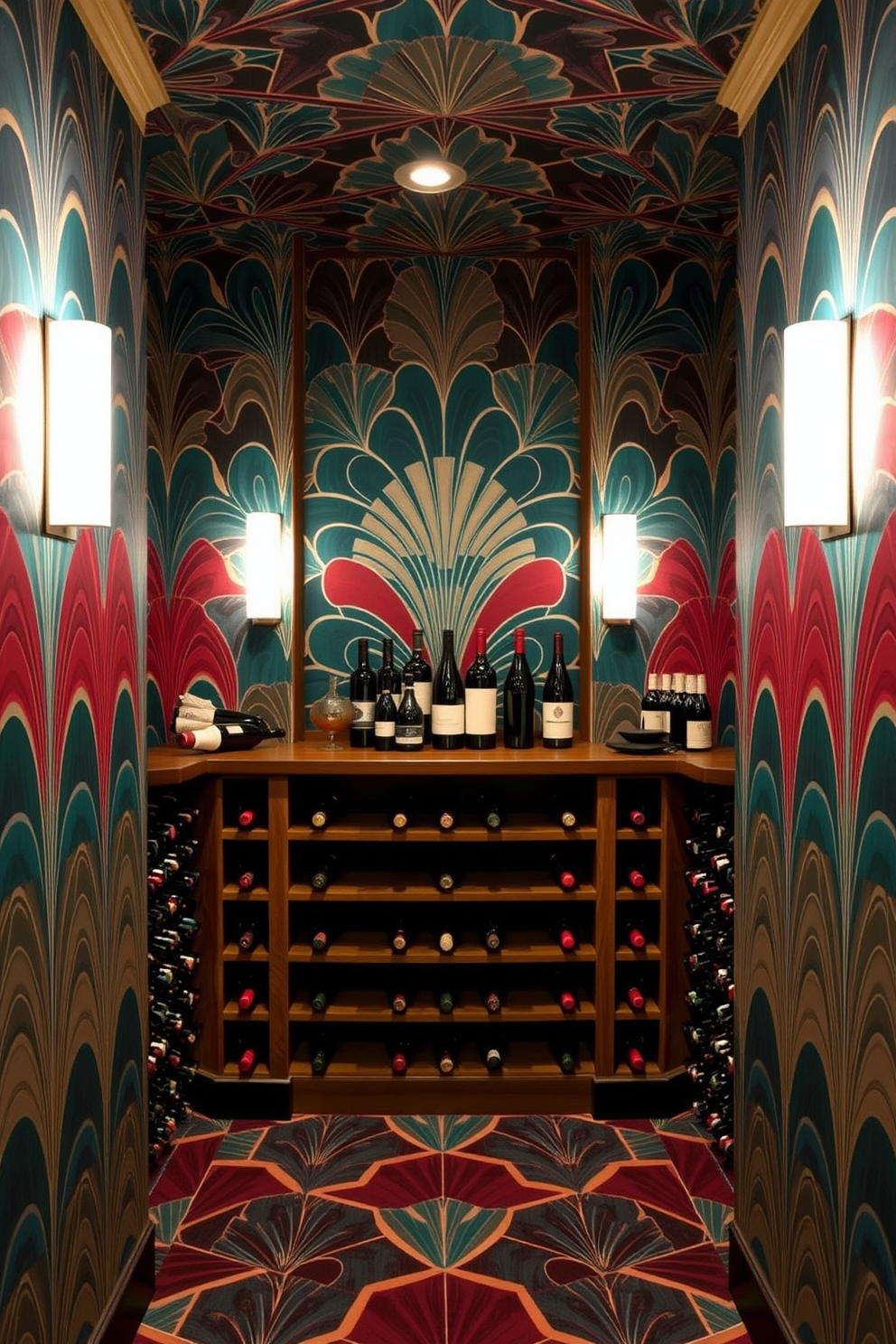 Wine Cellar Wallpaper Decorating Ideas 25