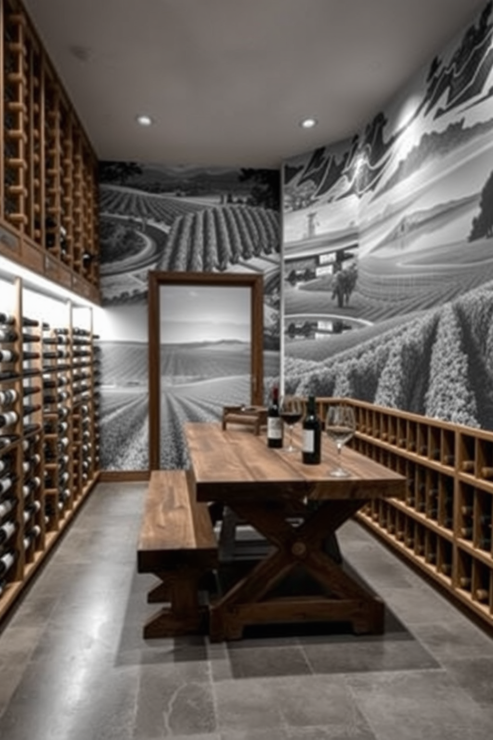 Wine Cellar Wallpaper Decorating Ideas 8