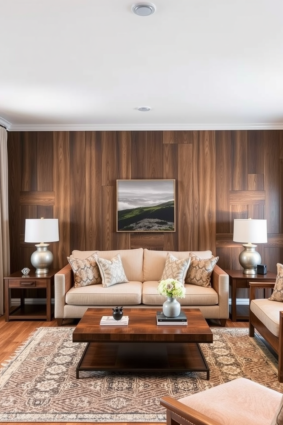 Wood Panel Wallpaper Decorating Ideas 16