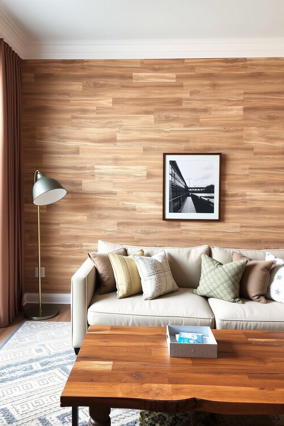 Wood Panel Wallpaper Decorating Ideas 22