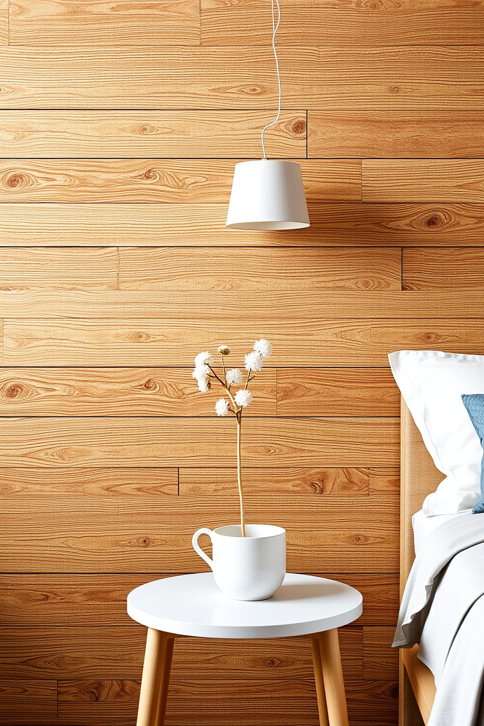 Wood Panel Wallpaper Decorating Ideas 8