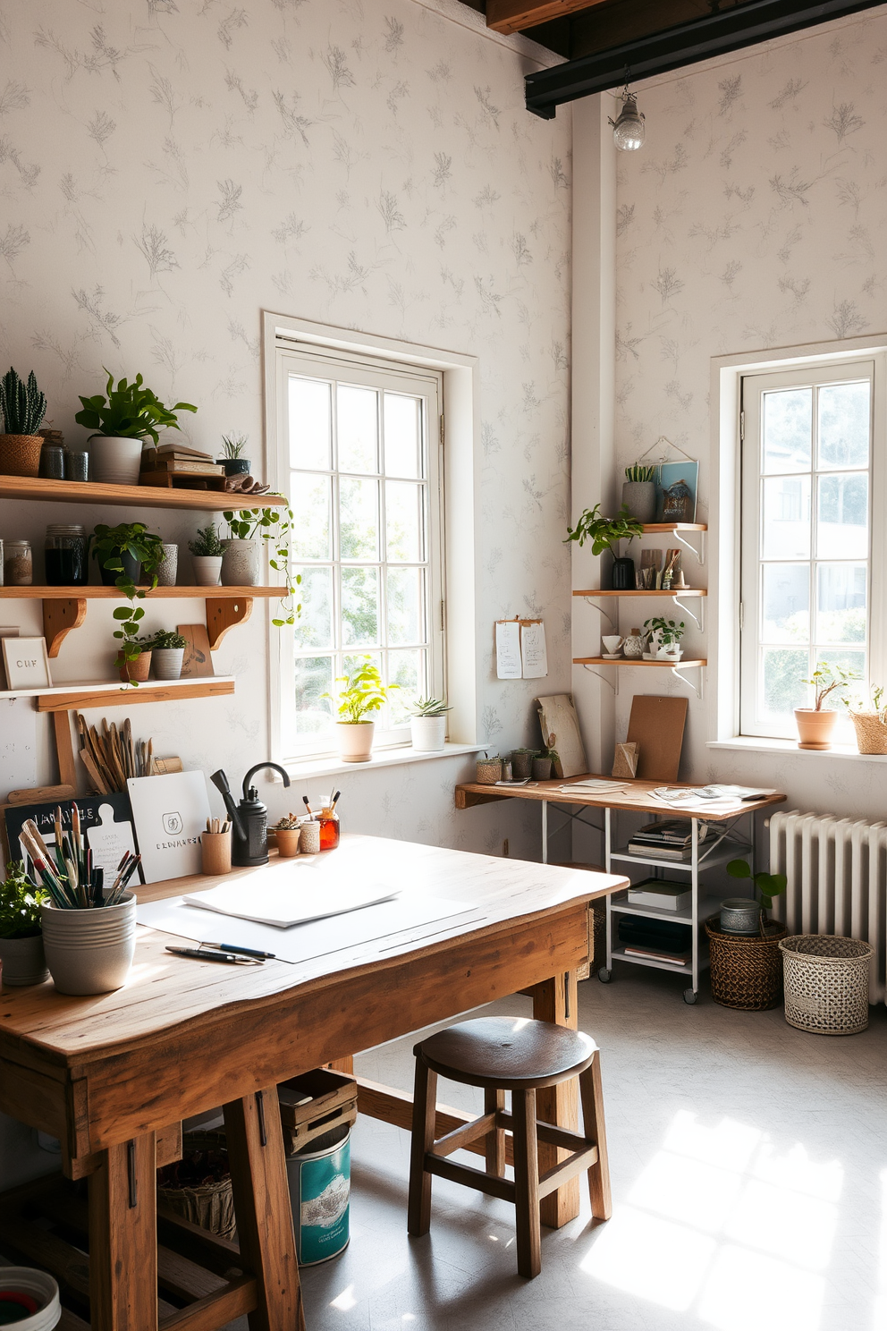 Workshop Wallpaper Decorating Ideas 24