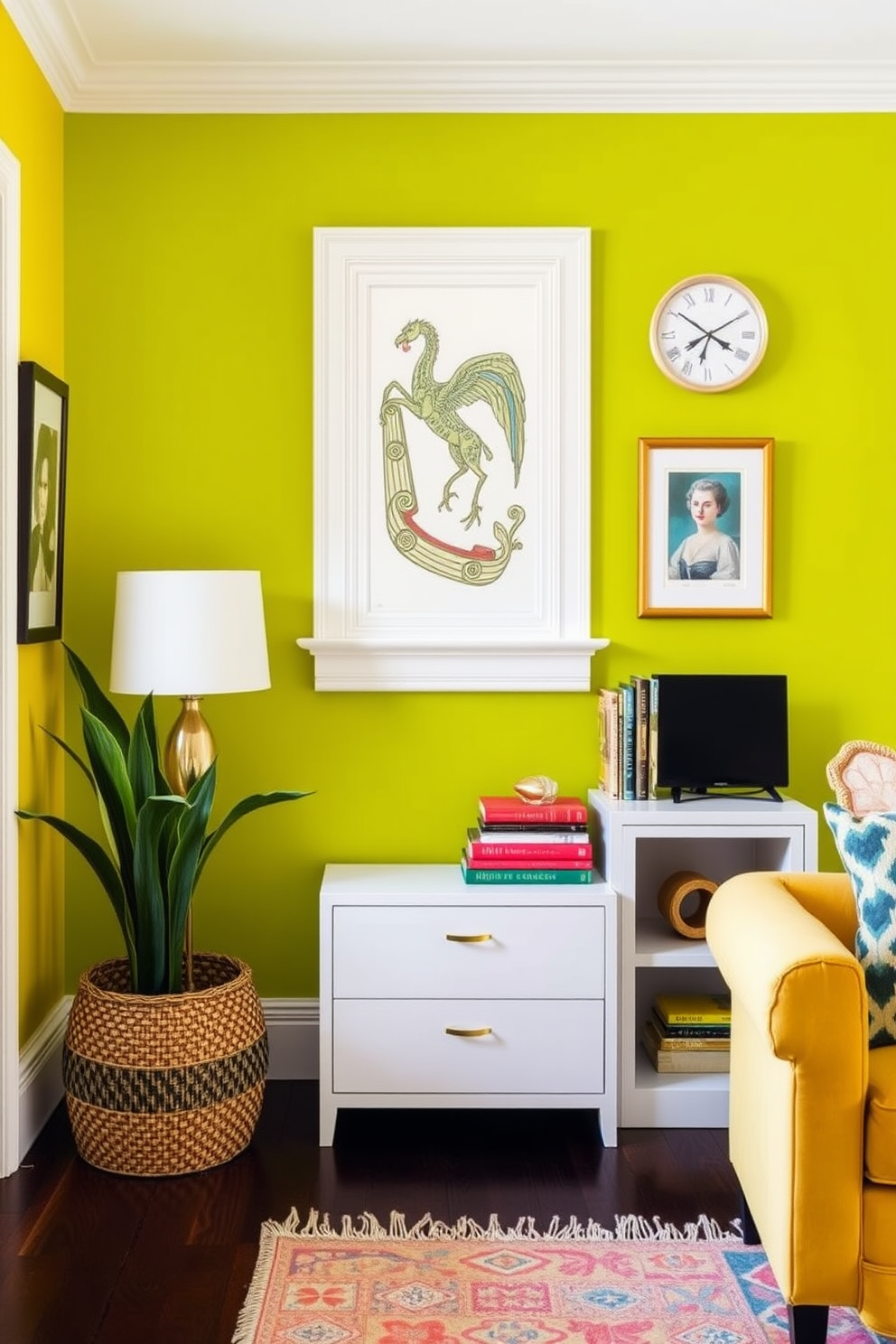 Yellow Wall Painting Ideas 14