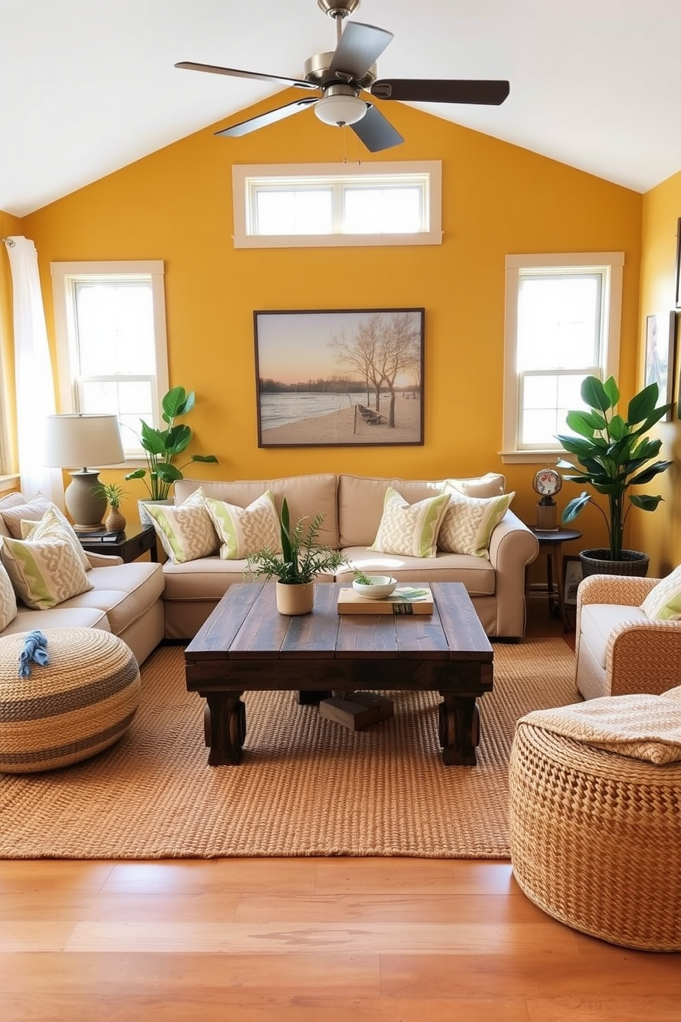 Yellow Wall Painting Ideas 16