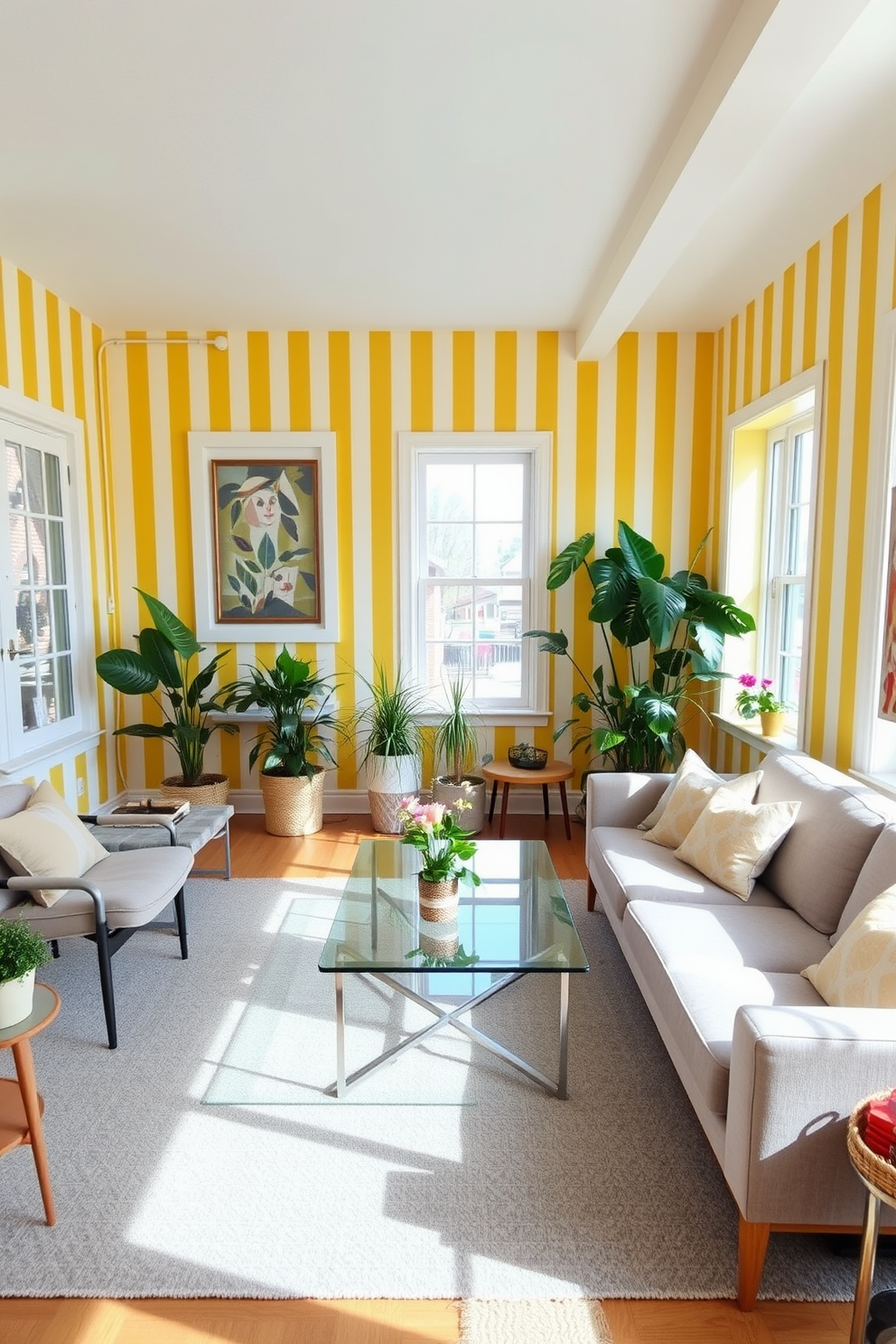 Yellow Wall Painting Ideas 24