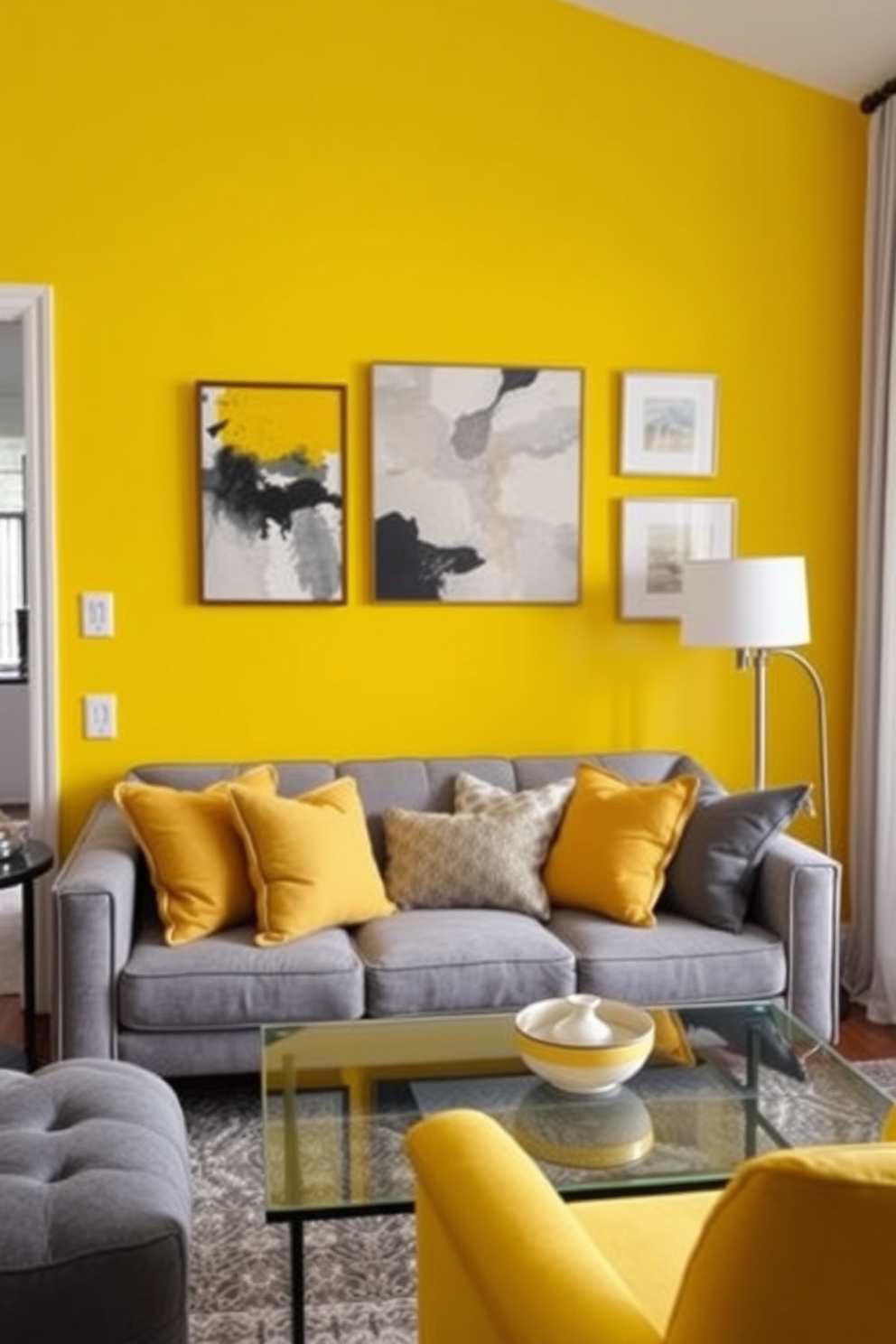 Yellow Wall Painting Ideas 29