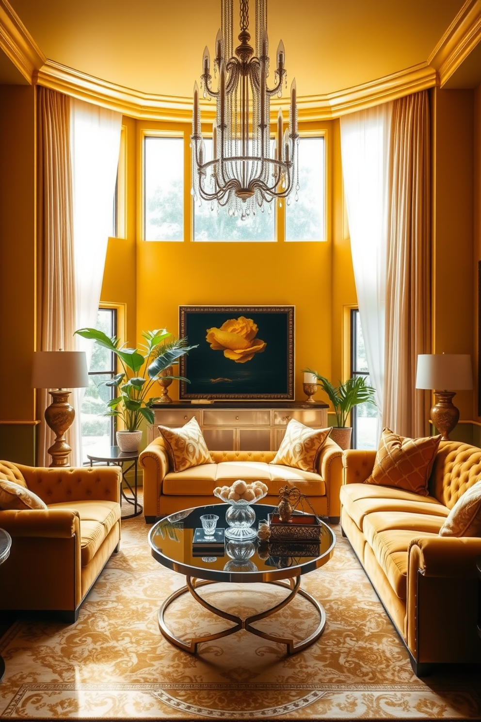 Yellow Wall Painting Ideas 6