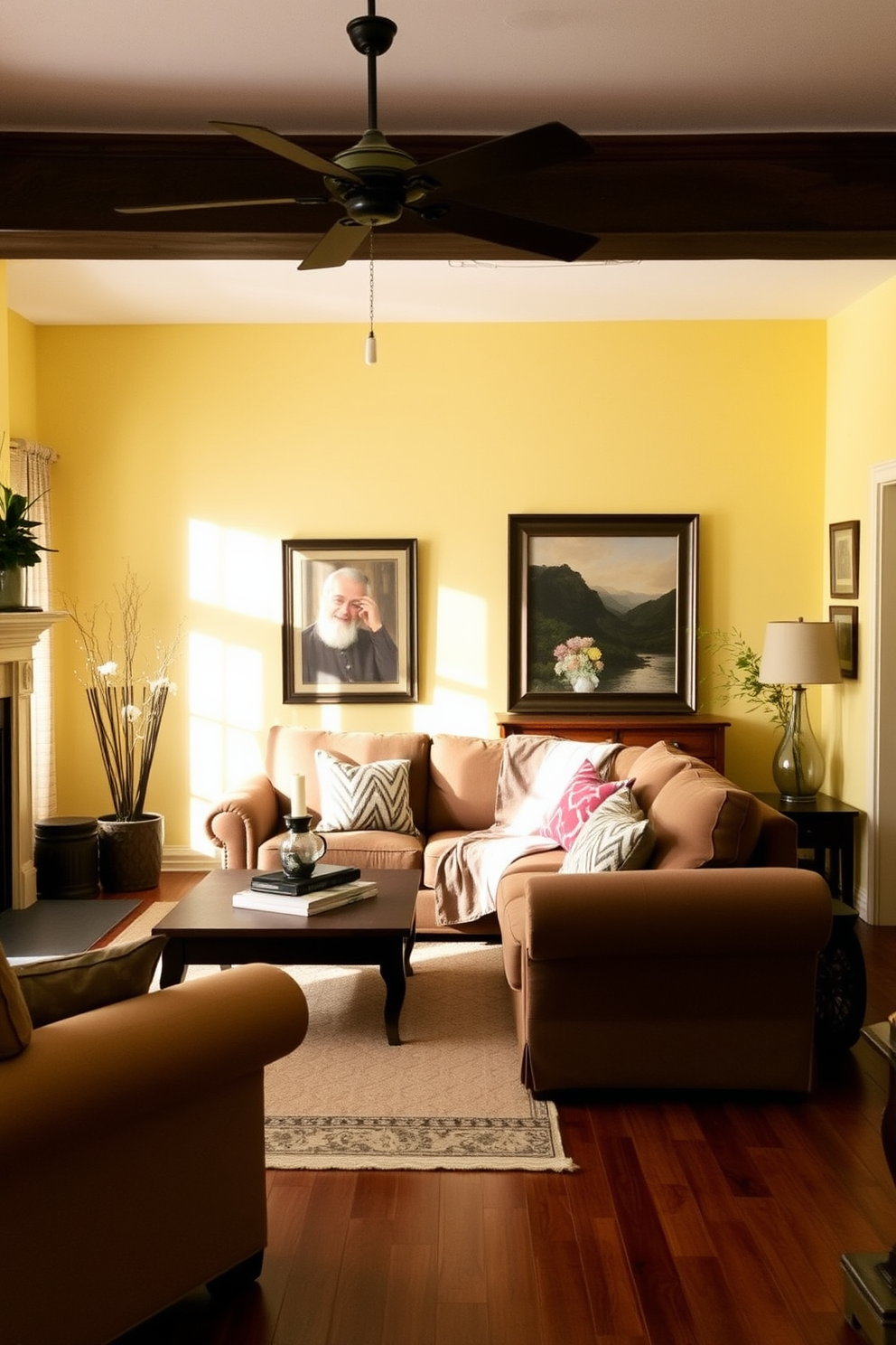 Yellow Wall Painting Ideas 8