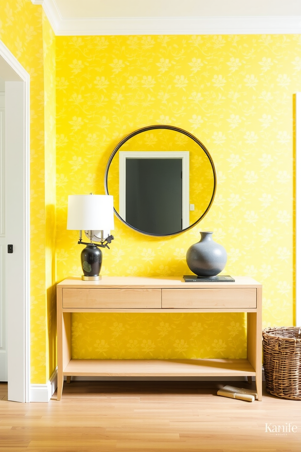 Yellow Wallpaper Decorating Ideas 1