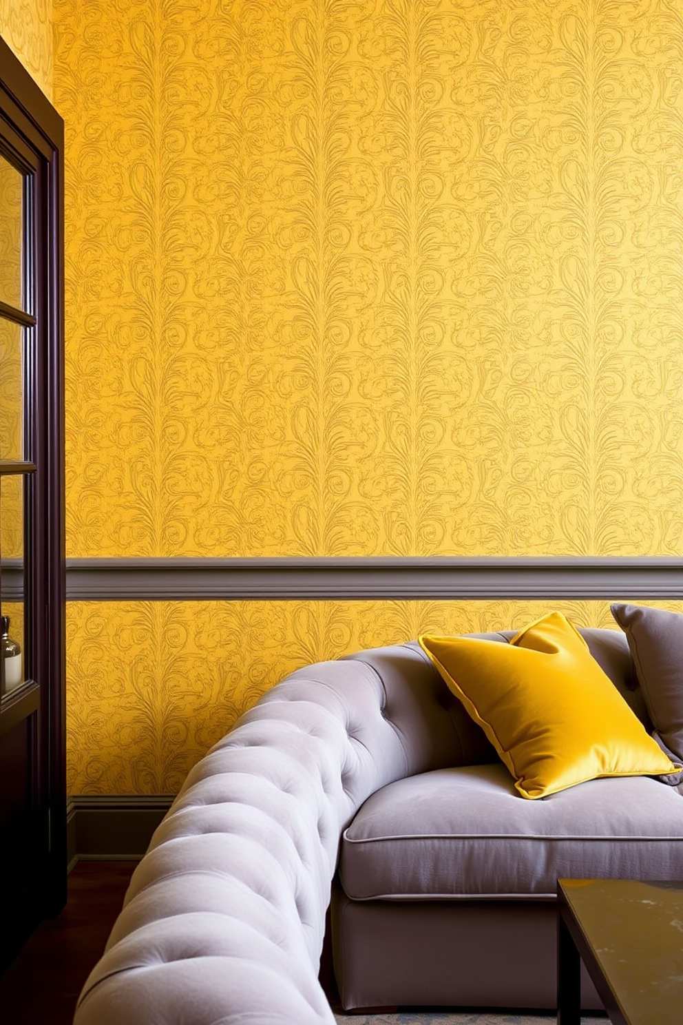 Yellow Wallpaper Decorating Ideas 12