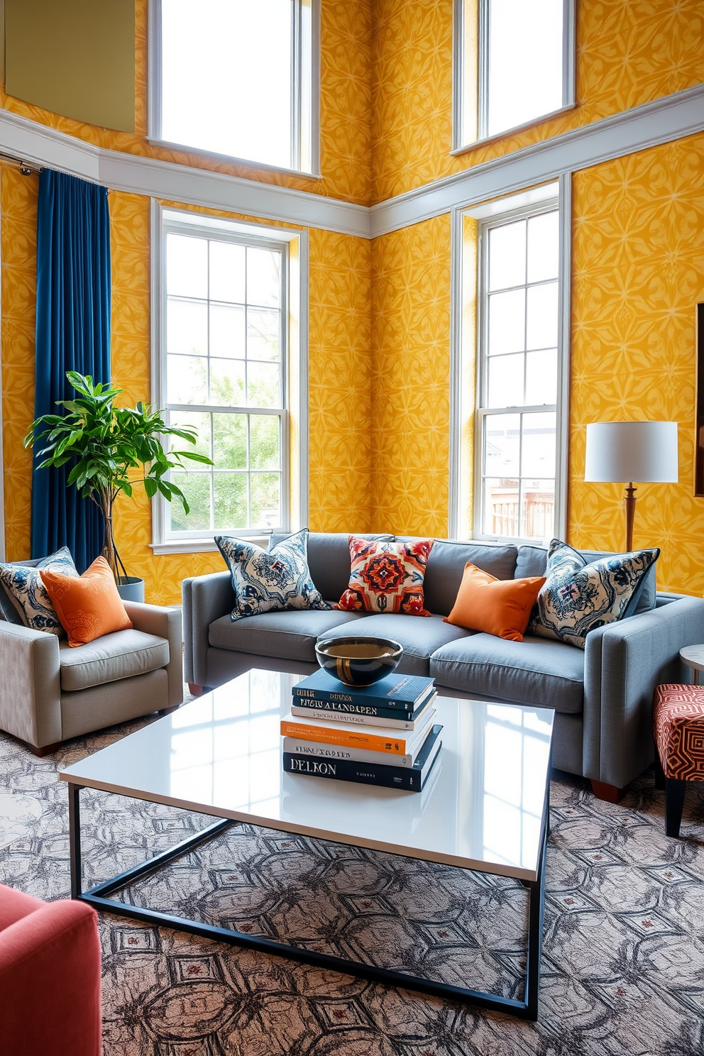 Yellow Wallpaper Decorating Ideas 16