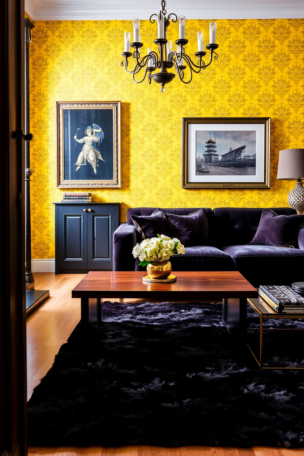 Yellow Wallpaper Decorating Ideas 24