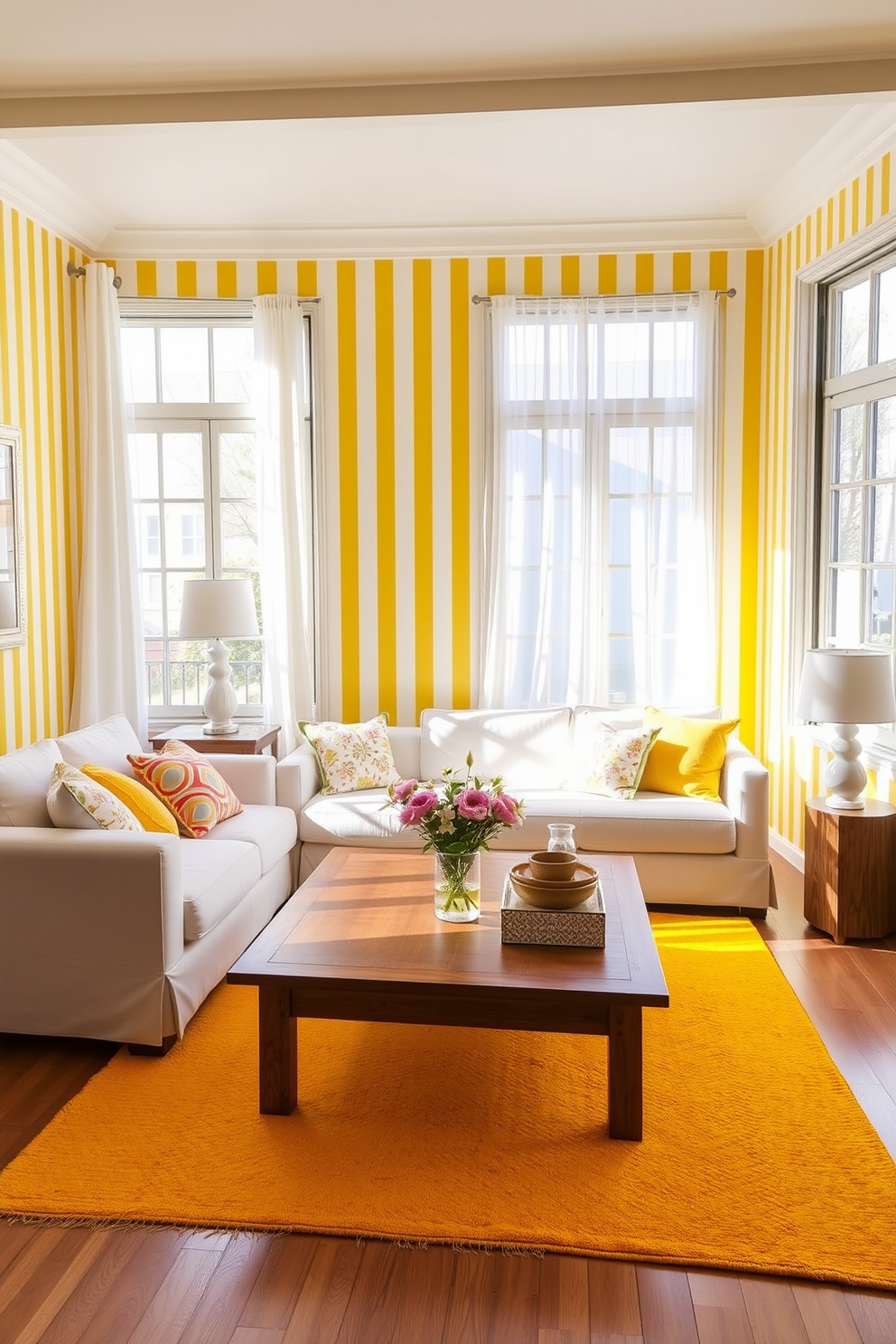 Yellow Wallpaper Decorating Ideas 7