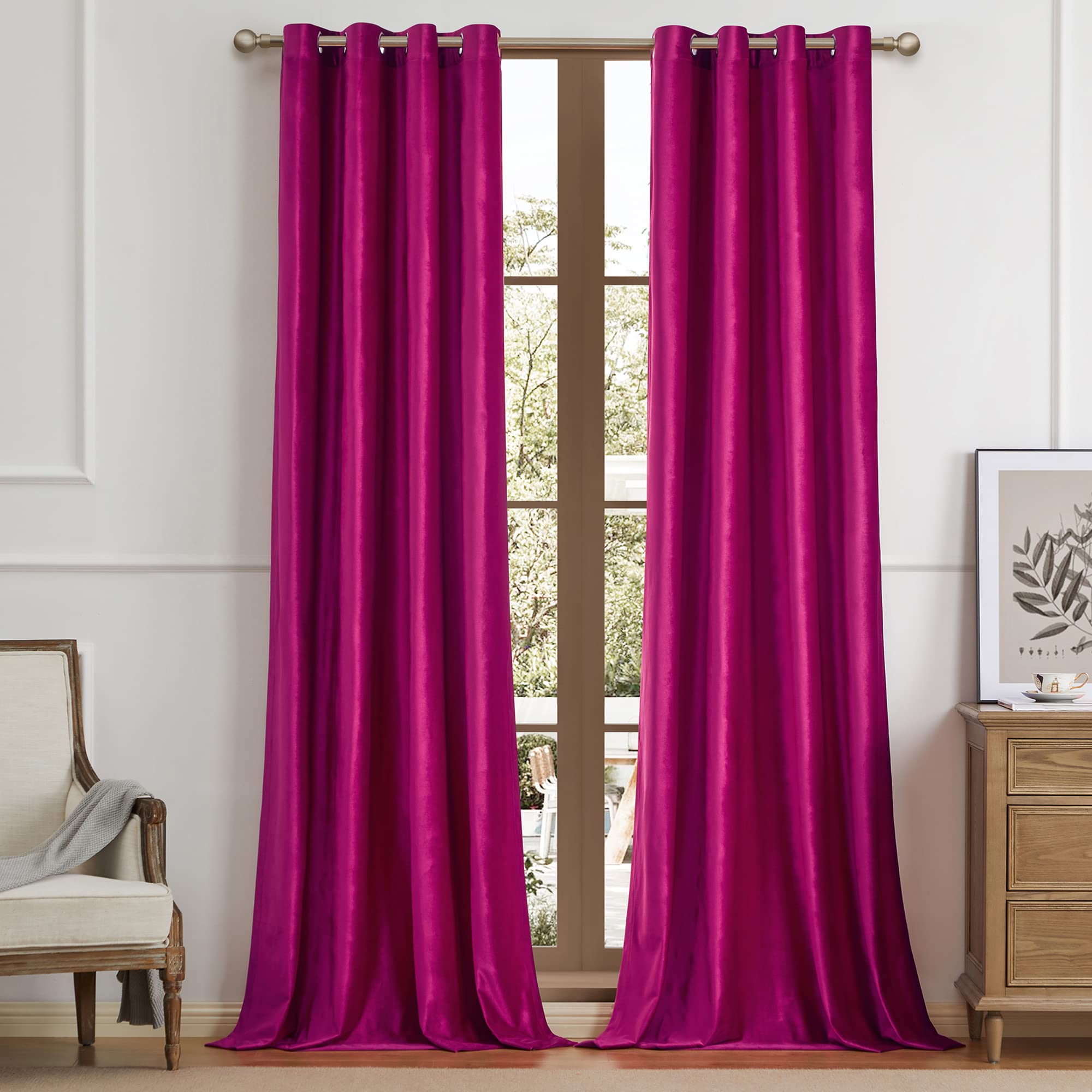 Best Fuchsia Curtains